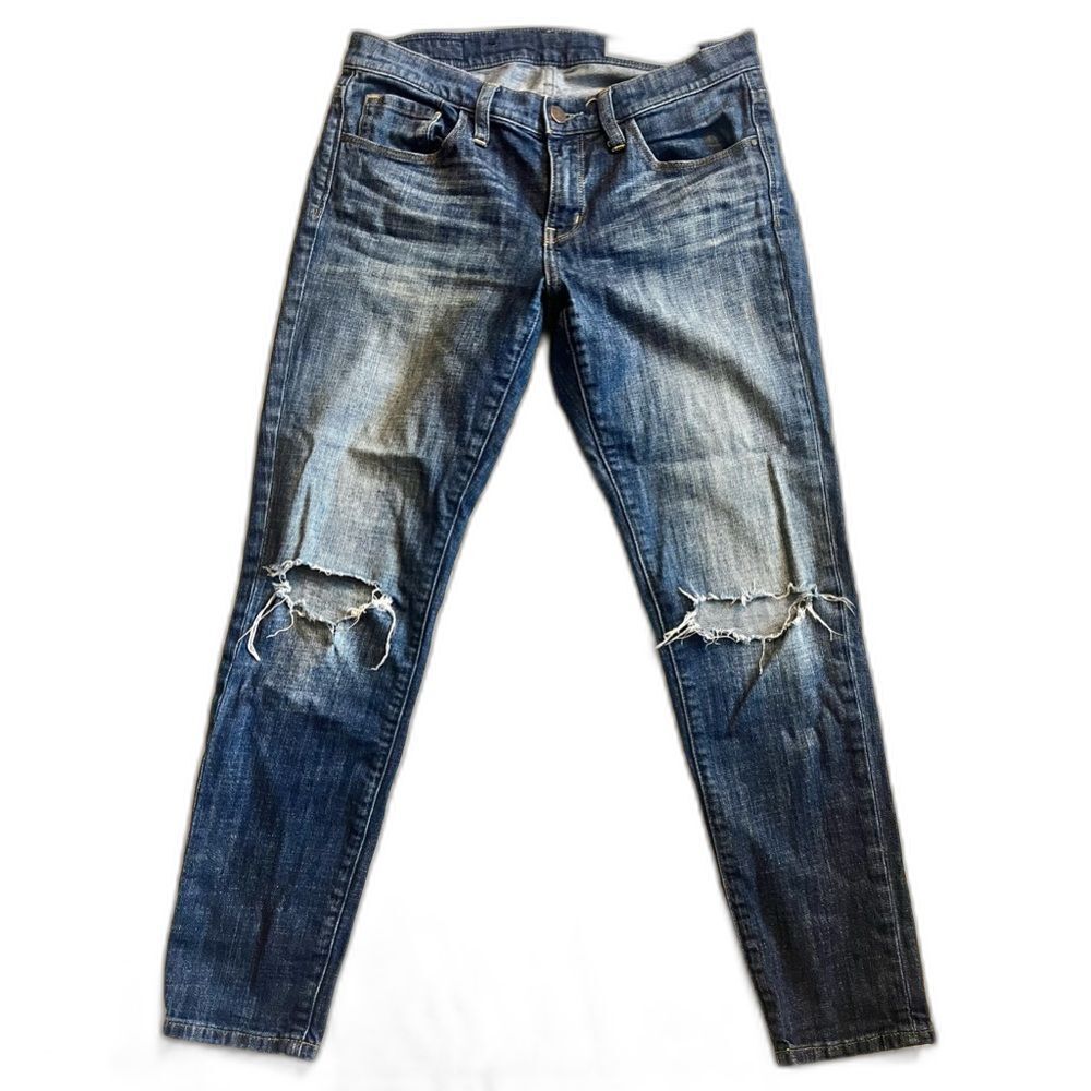 Treasure & Bond Women's Skinny Boyfriend & Ankle Blue Distressed Jeans Sz 26